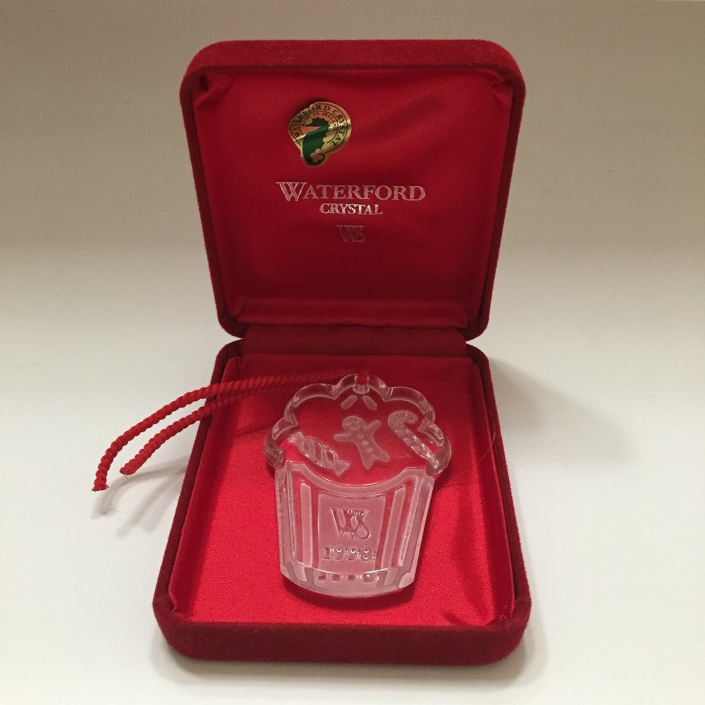 Waterford Crystal “VISIONS OF SUGAR PLUMS,” Christmas Ornament - 1998